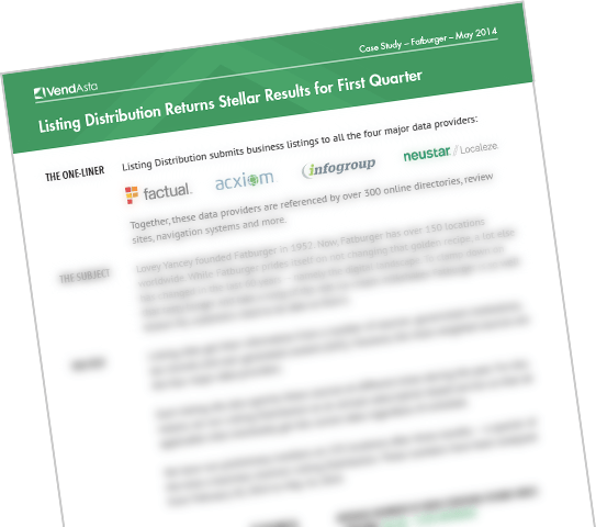 Listing distribution case study
